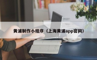 襄阳黄浦制作小程序（上海黄浦app官网）