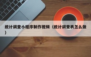 襄阳统计调查小程序制作视频（统计调查表怎么做）