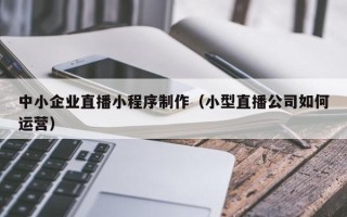 襄阳中小企业直播小程序制作（小型直播公司如何运营）