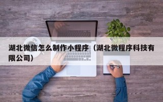 襄阳湖北微信怎么制作小程序（湖北微程序科技有限公司）
